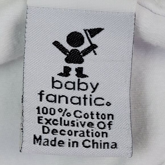 Nebraska Cornhuskers Bib Huskers‎ White Red Black Embroidered NCAA Infant Baby - Picture 4 of 4